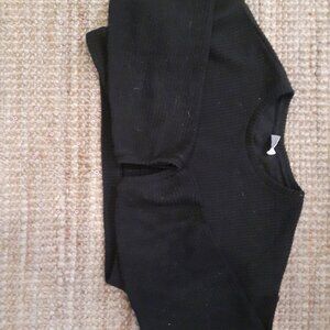 black cropped sweater